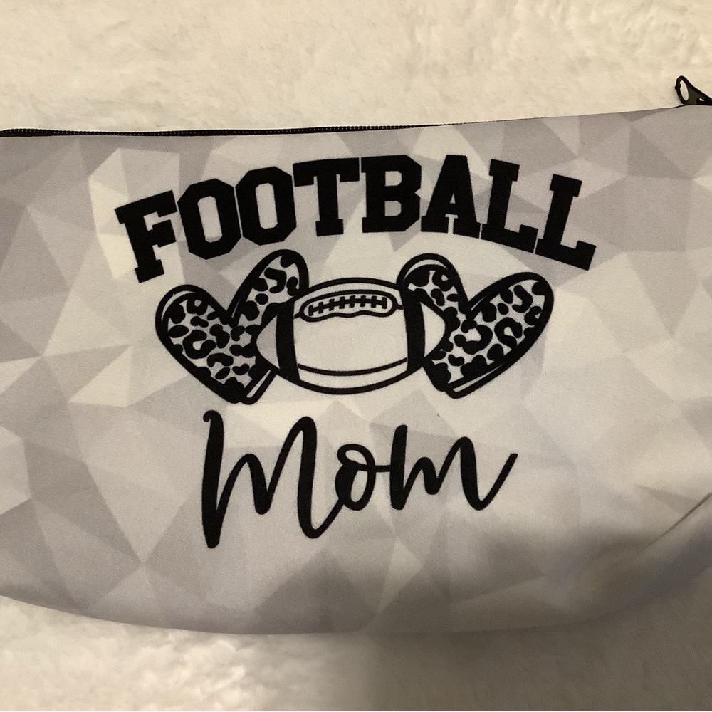 Football Mom Cosmetic Bag